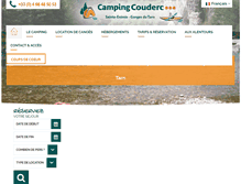 Tablet Screenshot of campingcouderc.fr